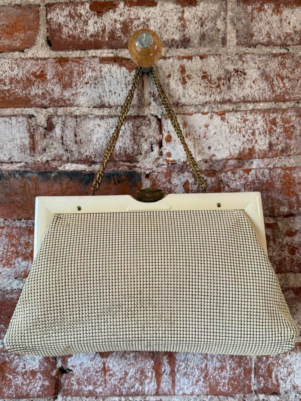 Vintage whiting &Davis hand purse